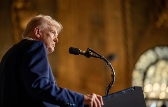 President Donald Trump takes questions after signing executive orders, February, 2025.