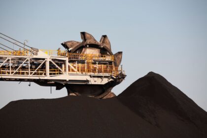 The giant Kooragang Coal Loader at Port Newcastle Australia.